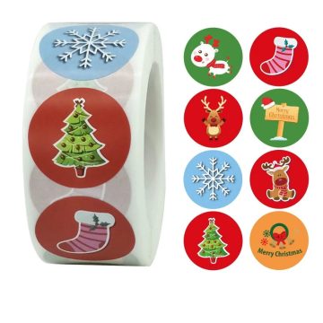 Christmas Tree Label Stickers for Holiday Gift Wrapping