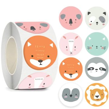 Cute Animal Face Reward Stickers for Classroom Teachers - Motivational Scrapbooking