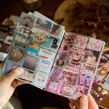 Japanese Retro Dessert Stickers for Journals and Scrapbooking