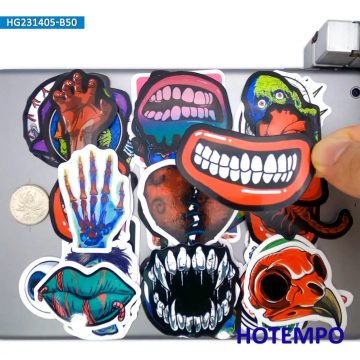 Halloween Zombie Monster Stickers for Journals and Luggage