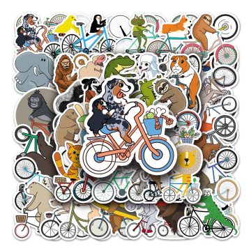 Animal Stickers Waterproof Cartoon Decals for Skateboard and Bike