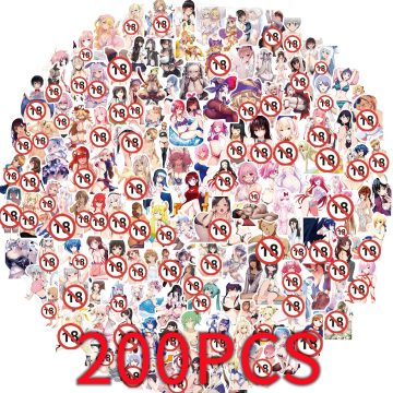 Anime Waifu Hentai Stickers for Laptop, Car, and Luggage