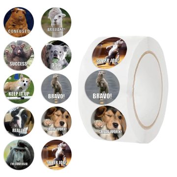 Cartoon Animals Stickers for Teachers Parents DIY Craft Kids Reward School Classroom Cute