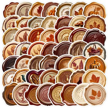 Cartoon Nordic Stamp Graffiti Stickers for Helmet, Wall, DIY Decoration