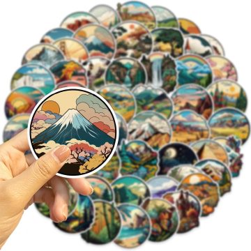 Landmark Landscape Travel Decals for Luggage Phone