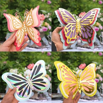 3D Butterfly Wall Stickers Elegant Wedding Home Decor