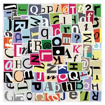 Cartoon Graffiti Letter Stickers for Laptop, Motorcycle, Phone, Kids