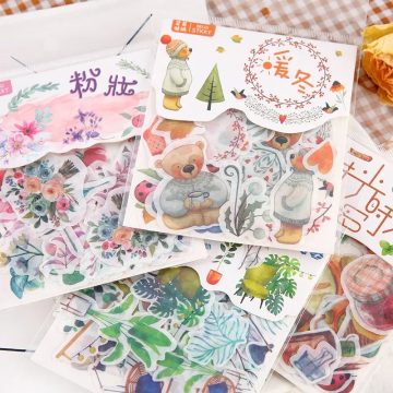 Kawaii Flower Memo Stickers - Decorative Planner & Journal Set