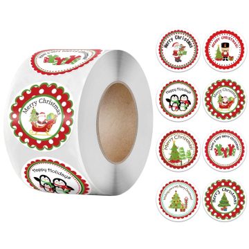 Santa Gift Card Stickers - Party Sealing Decor Supplies