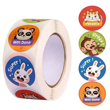 Animal Reward Stickers for Kids Cute Encouragement Labels