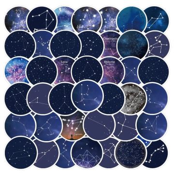 Twelve Constellations Graffiti Stickers Waterproof Bicycle Phone