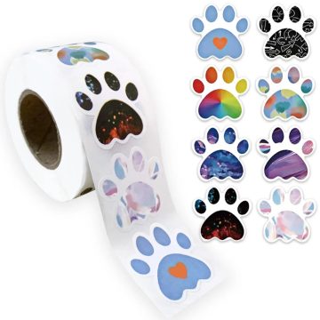 Pet Dog Claw Animal Stickers for Gift Box and Stationery Decoration