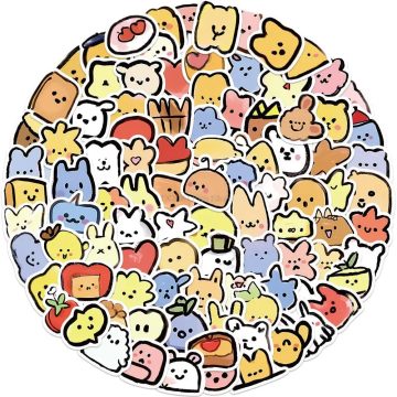 Cute Anime Sticker Pack for Luggage and Gadgets
