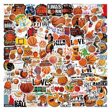 Love Basketball Graffiti Stickers - Waterproof Decals for Luggage Refrigerator