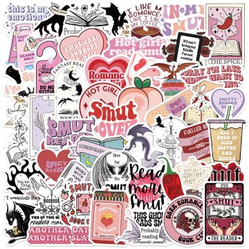 Bookish Smut Waterproof Stickers for Laptop Water Bottle