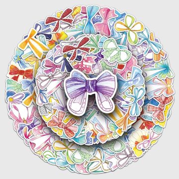 Bow Waterproof Vinyl Stickers for Skateboard and Snowboard