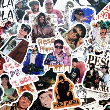 Peso Pluma Waterproof Stickers for Skateboard Phone
