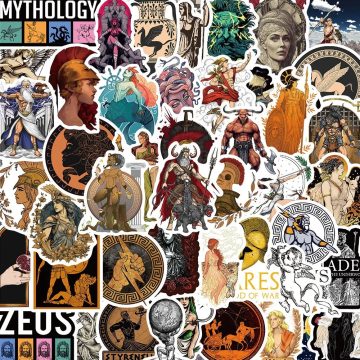 Greek Mythology Aesthetic Stickers for Skateboard Phone Fridge