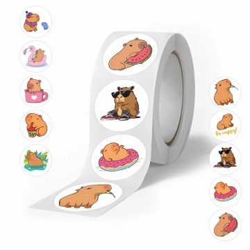 Capybara Cartoon PVC Stickers for DIY Laptop Phone Suitcase Reward Gift