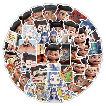 Ne Zha Movie Stickers - Destiny Animation Decals for Luggage Laptop