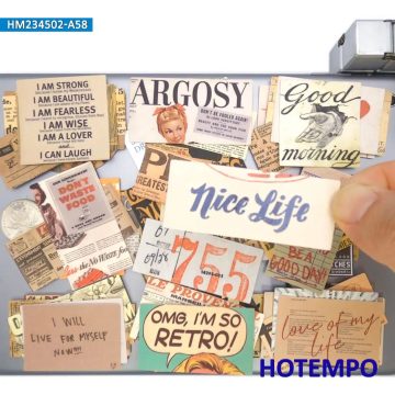 Vintage Newspaper Clippings Funny Retro Poster Stickers for Phone, Scrapbook, Diary, Luggage, Car, Laptop