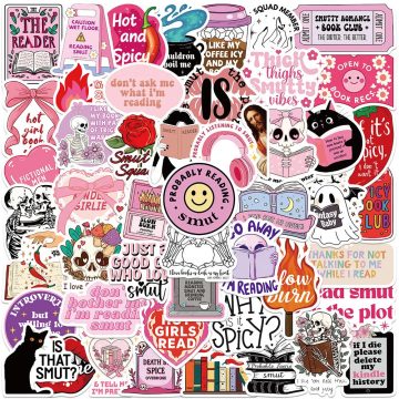 Smutty Romance Bookish Stickers for Kindle Phone