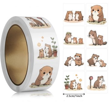 Cute Animals Stickers for Kids Kindergarten School Encouragement Students Games Toy Reward Laptops Labels
