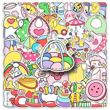 Baby Theme Stickers for Suitcase, Water Bottle, Phone, Car, Laptop, Fridge