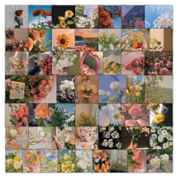 Rose Aesthetic Flower PVC Waterproof Stickers