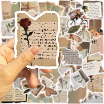 Retro Magazine Fragment Graffiti Art Stickers