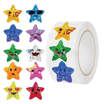 Colorful Star Stickers for Kids Reward School Classroom Adhesive Star Stickers for Teachers Parents DIY Craft