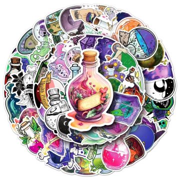 Magic Potion Bottle Aesthetic Stickers Laptop Phone Notebook Fridge