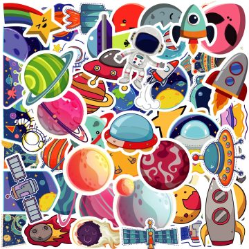 Astronaut Cartoon Stickers for Wall and Desktop Decoration