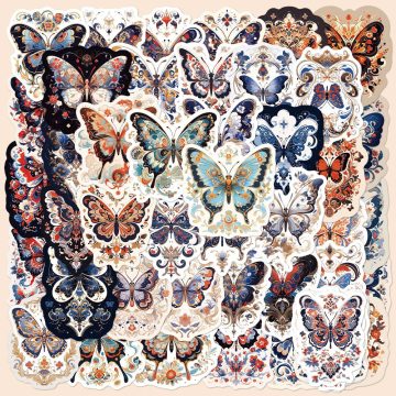 Butterfly Graffiti Stickers for Helmets, Walls, and DIY Decoration