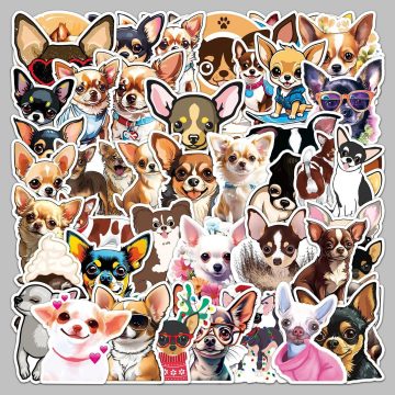 Cute Chihuahua Graffiti Stickers for Helmet, Wall, DIY Decoration