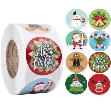 Christmas Gift and Envelope Stickers for Cards and Packaging