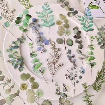 Creative Flower Plant Stickers - DIY Scrapbook & Journal Labels