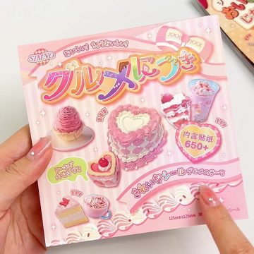 Retro Dessert and Cake Stickers for Scrapbook and Phone Decor