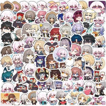 Honkai: Star Rail Game Stickers - Adventure Cartoon Decals for Guitar Bike