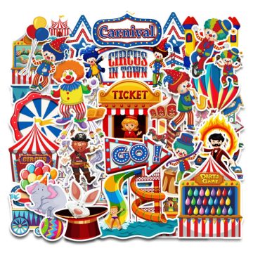 Amusement Park Ferris Wheel Stickers for Scrapbooking