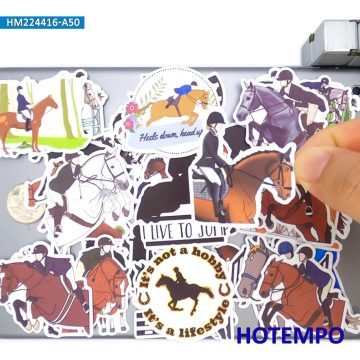 Equestrian Horse Sports Stickers for Journals and Devices