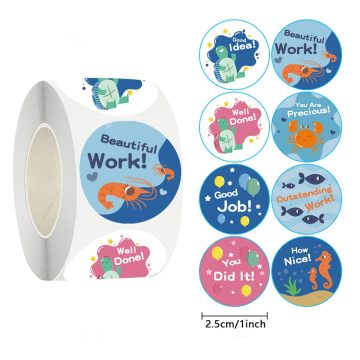 Dinosaur Classroom Reward Stickers - Teacher Student Encouragement