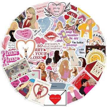 Sabrina Carpenter Singer Stickers for Laptop Guitar Luggage