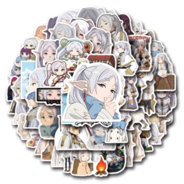 The Buried Florian Frieren Cartoon Stickers - Beyond Journey's End DIY Fashion for Bike