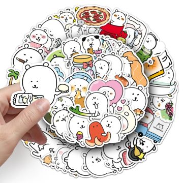 Kawaii Animal JokeBear Cartoon Stickers - Cute Decals for Luggage, Car, DIY Toys