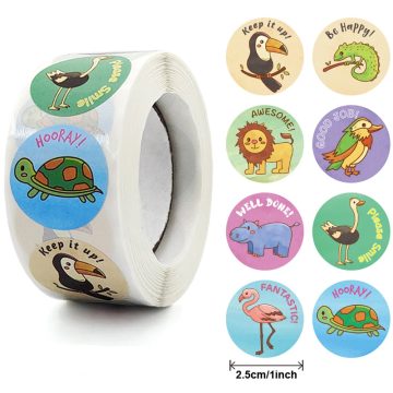Animal Reward Party Scrapbooking Seal Labels Stickers