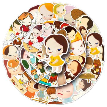 Yoshitomo Nara Japanese Stickers for Scrapbook Stationery