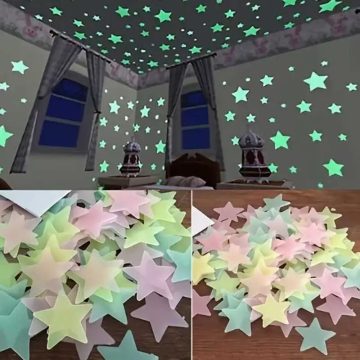 Luminous Wall Stickers Glow-in-the-Dark Stars for Bedroom Decor