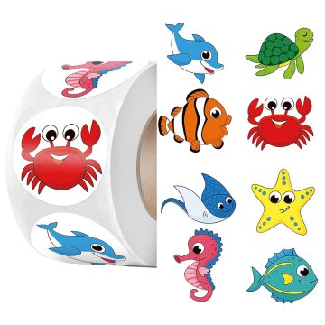 Sea Animal Reward Stickers Children Praise Student Work Stationery
