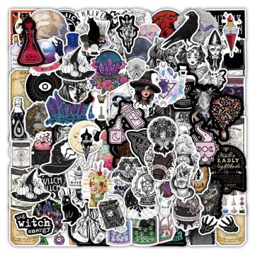 Gothic Magic Witch Apothecary Stickers - Laptop, Luggage, Skateboard, Motorcycle